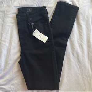AG Adriano Goldschmied The Mila Super High Rise Skinny Jeans BBB Black NWT